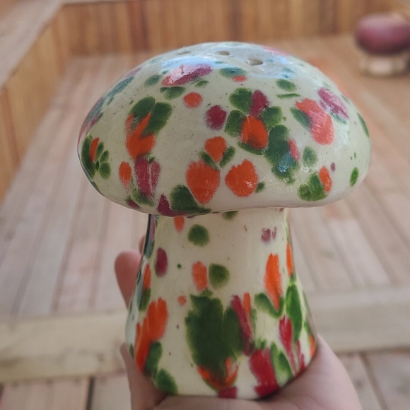 Vintage mushroom cheese shaker